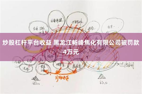 炒股杠杆平台收益 黑龙江畅峰焦化有限公司被罚款4万元