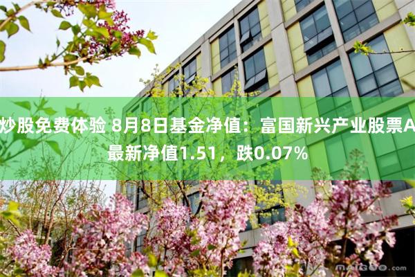 炒股免费体验 8月8日基金净值：富国新兴产业股票A最新净值1.51，跌0.07%