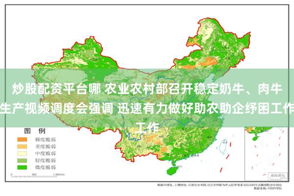 炒股配资平台哪 农业农村部召开稳定奶牛、肉牛生产视频调度会强调 迅速有力做好助农助企纾困工作