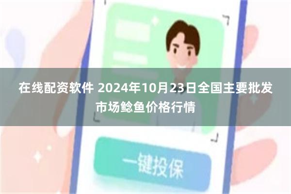 在线配资软件 2024年10月23日全国主要批发市场鲶鱼价格行情