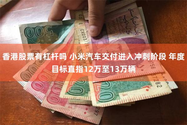 香港股票有杠杆吗 小米汽车交付进入冲刺阶段 年度目标直指12万至13万辆